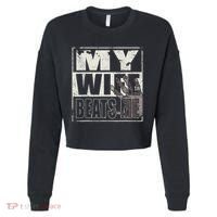 My Wife Beats Me - Husband  Cropped Pullover Crew thumb 0