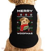 Merry Woofmas Cute Dog Ugly Christmas Doggie Tank thumb 0
