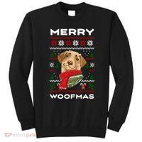 Merry Woofmas Cute Dog Ugly Christmas Sweatshirt thumb 0