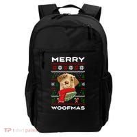 Merry Woofmas Cute Dog Ugly Christmas Backpack thumb 0