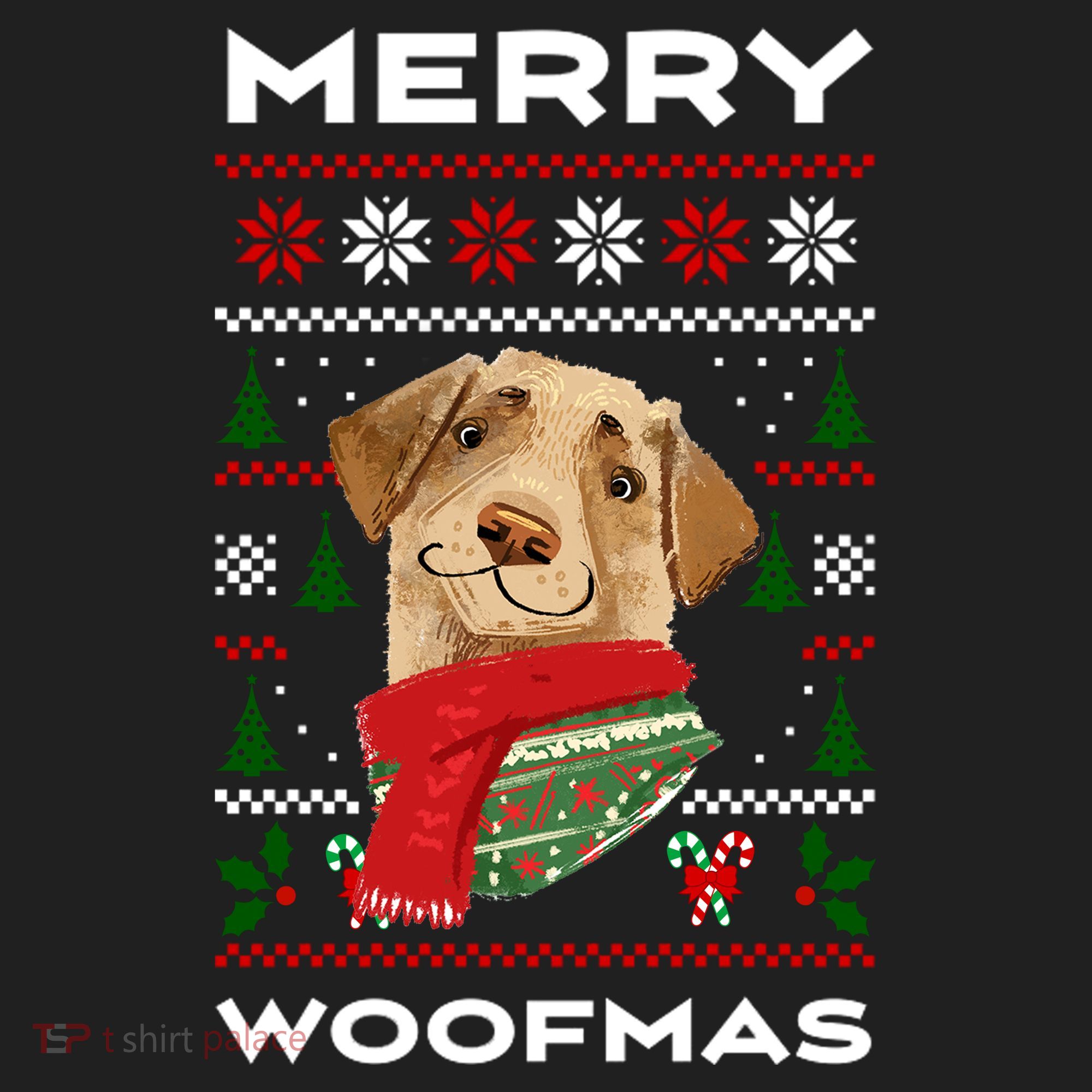 Merry Woofmas Cute Dog Ugly Christmas Beanie