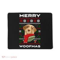 Merry Woofmas Cute Dog Ugly Christmas Mousepad thumb 0