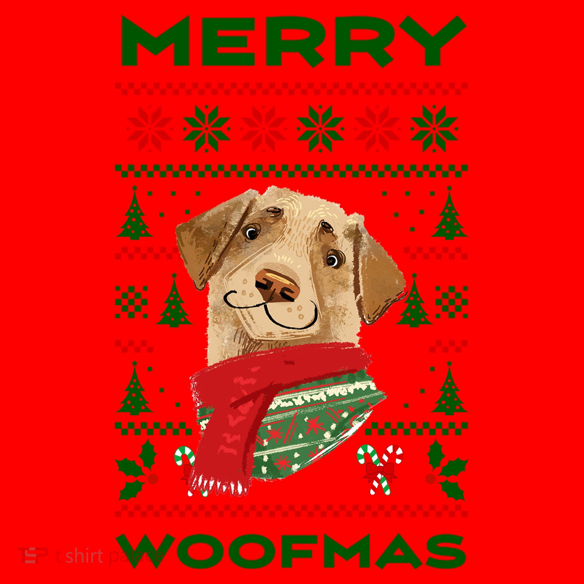 Merry Woofmas Cute Dog Ugly Christmas Santa Hat
