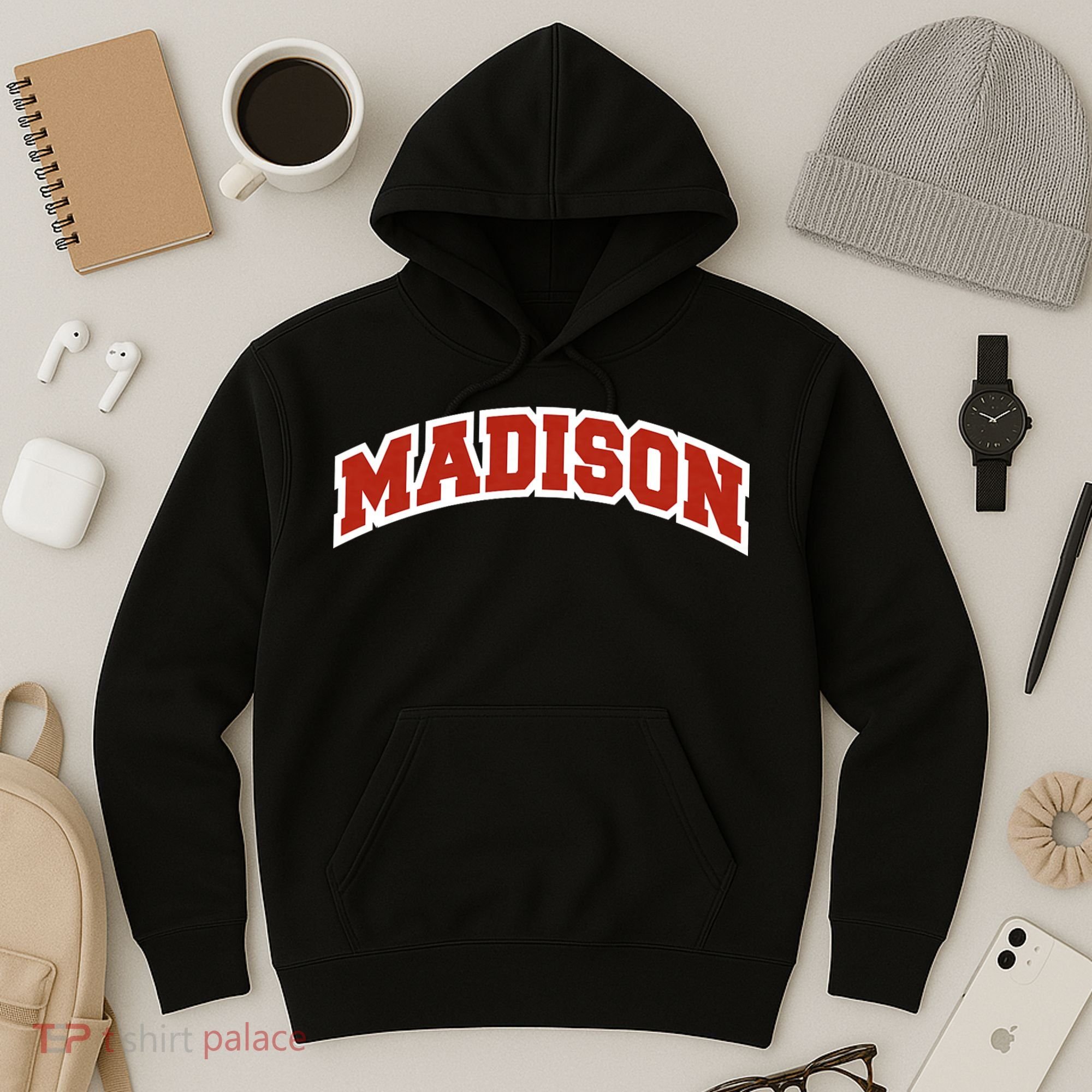 Madison Wisconsin Classic Athletic Sports Hoodie
