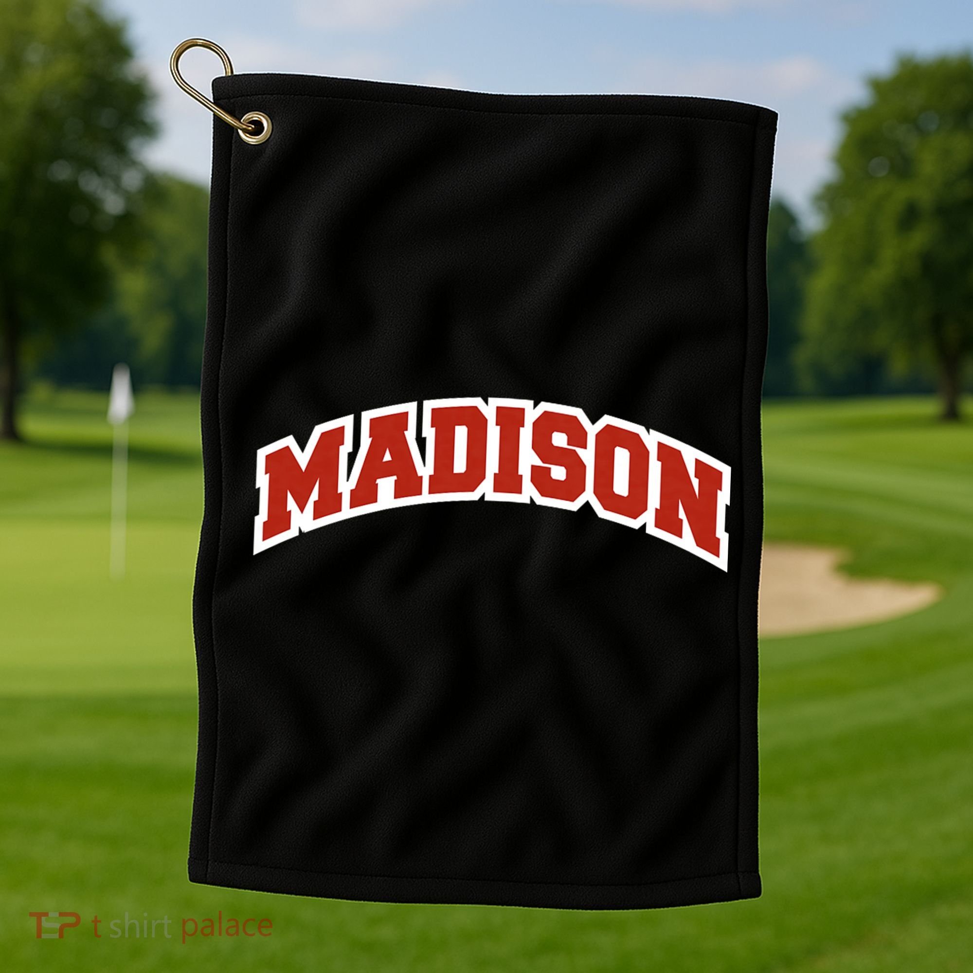 Madison Wisconsin Classic Athletic Sports Golf Towel