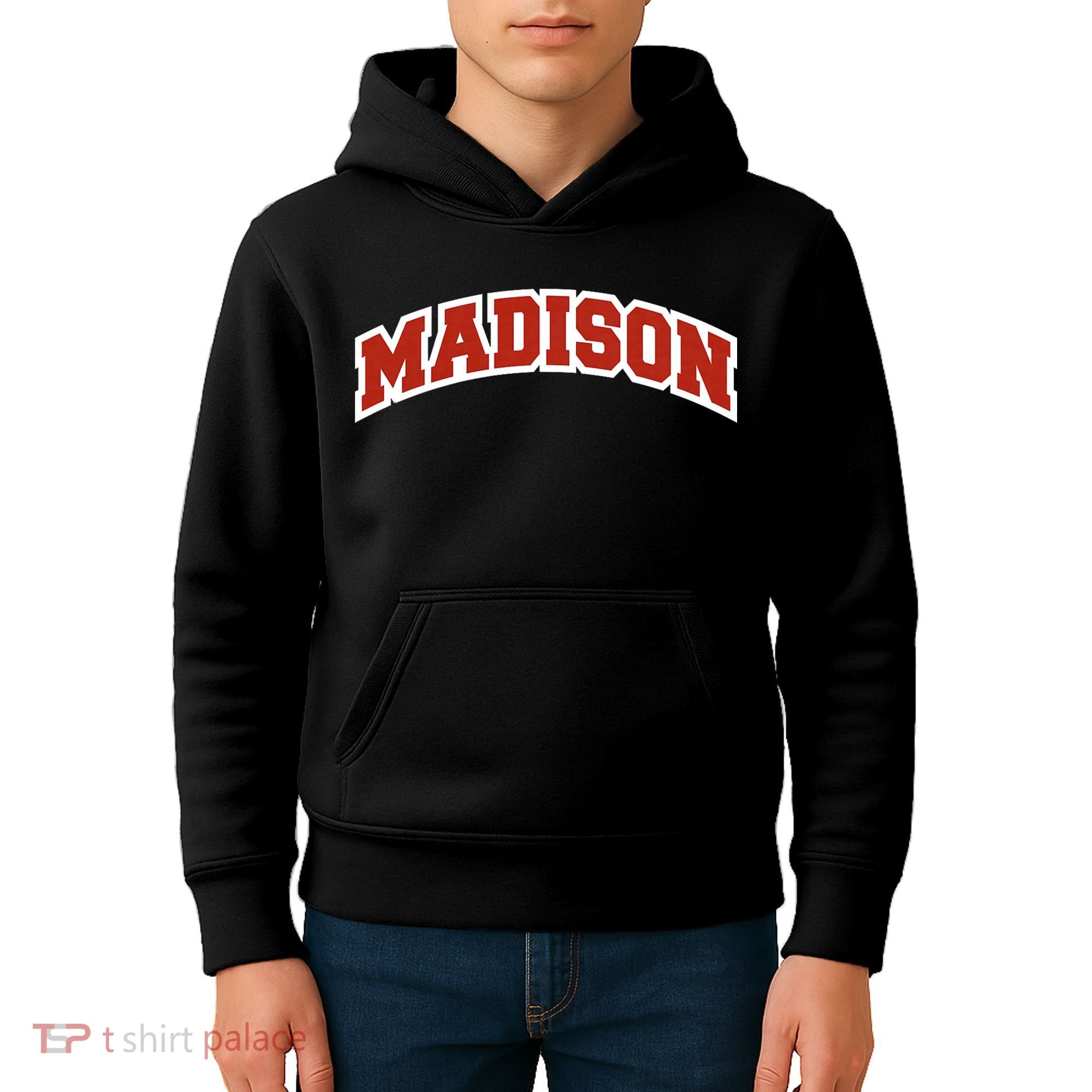 Madison Wisconsin Classic Athletic Sports Kids Hoodie