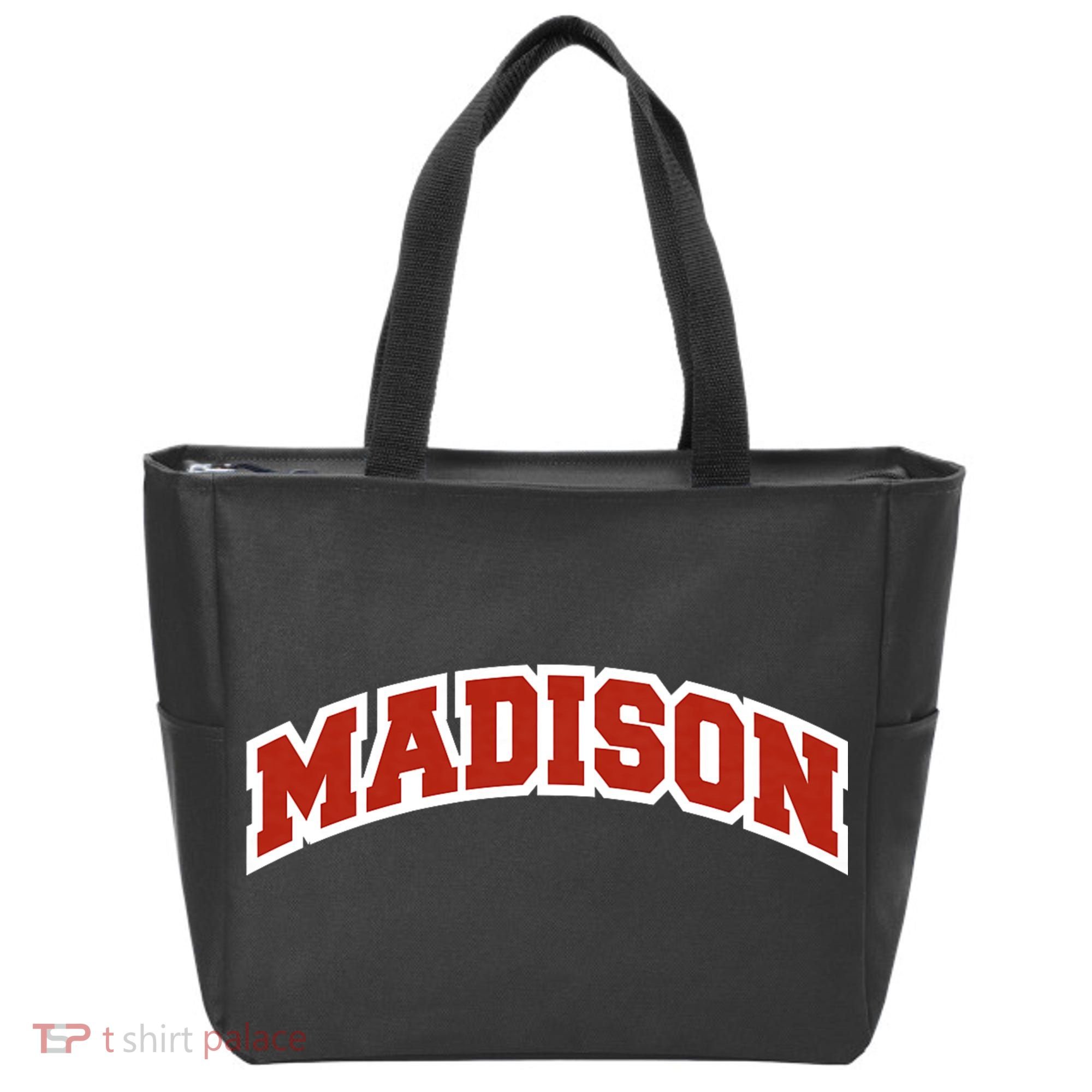 Madison Wisconsin Classic Athletic Sports Tote Bag