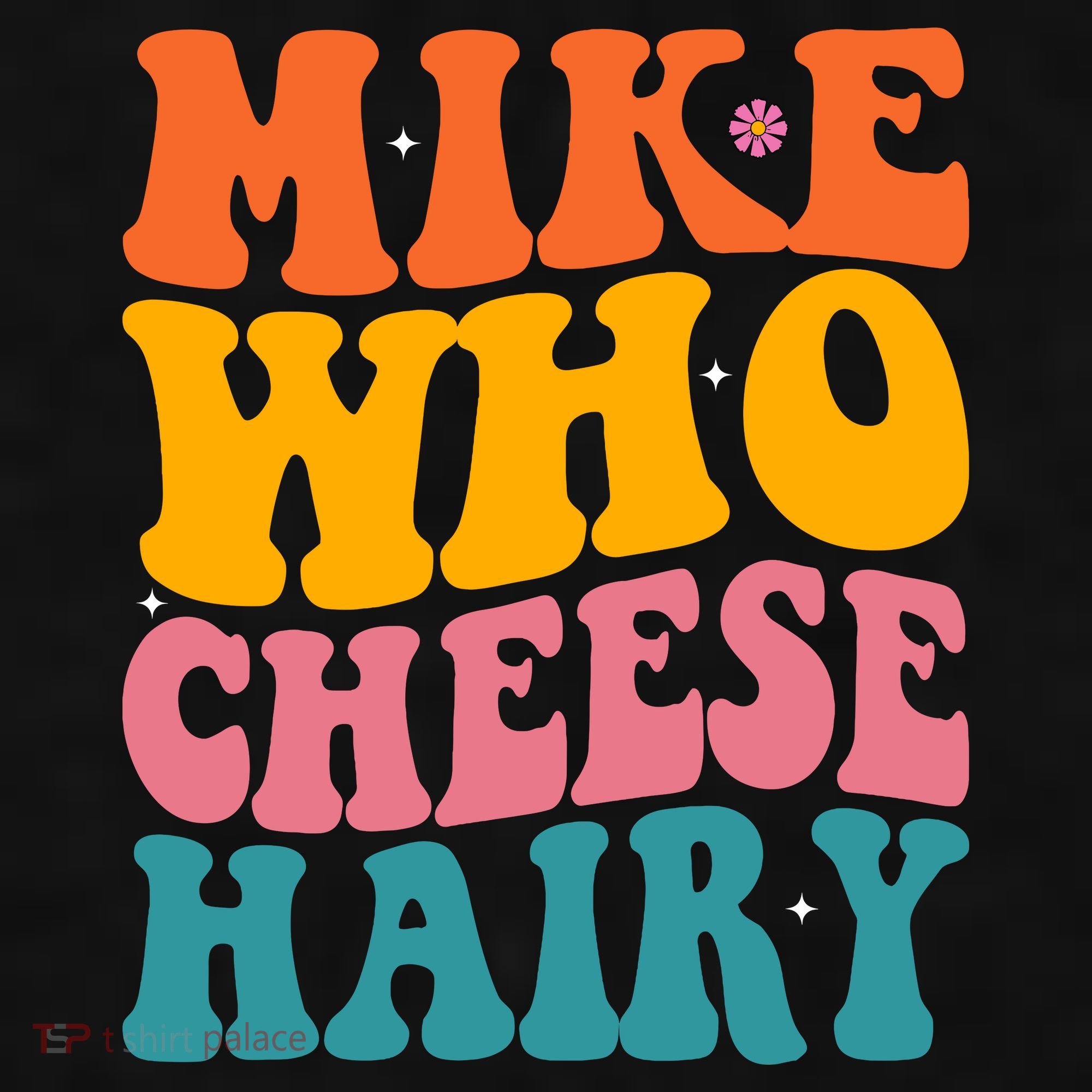 Mike Who Cheese Hairy Funny Memes Humours Jokes Retro Groovy Ladies PosiCharge Tri-Blend Wicking Tank