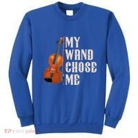 My Wand Chose Me Violin Musician Humor Sweatshirt thumb 0