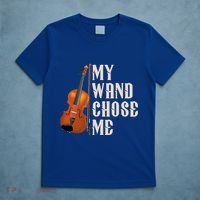 My Wand Chose Me Violin Musician Humor T-Shirt thumb 5