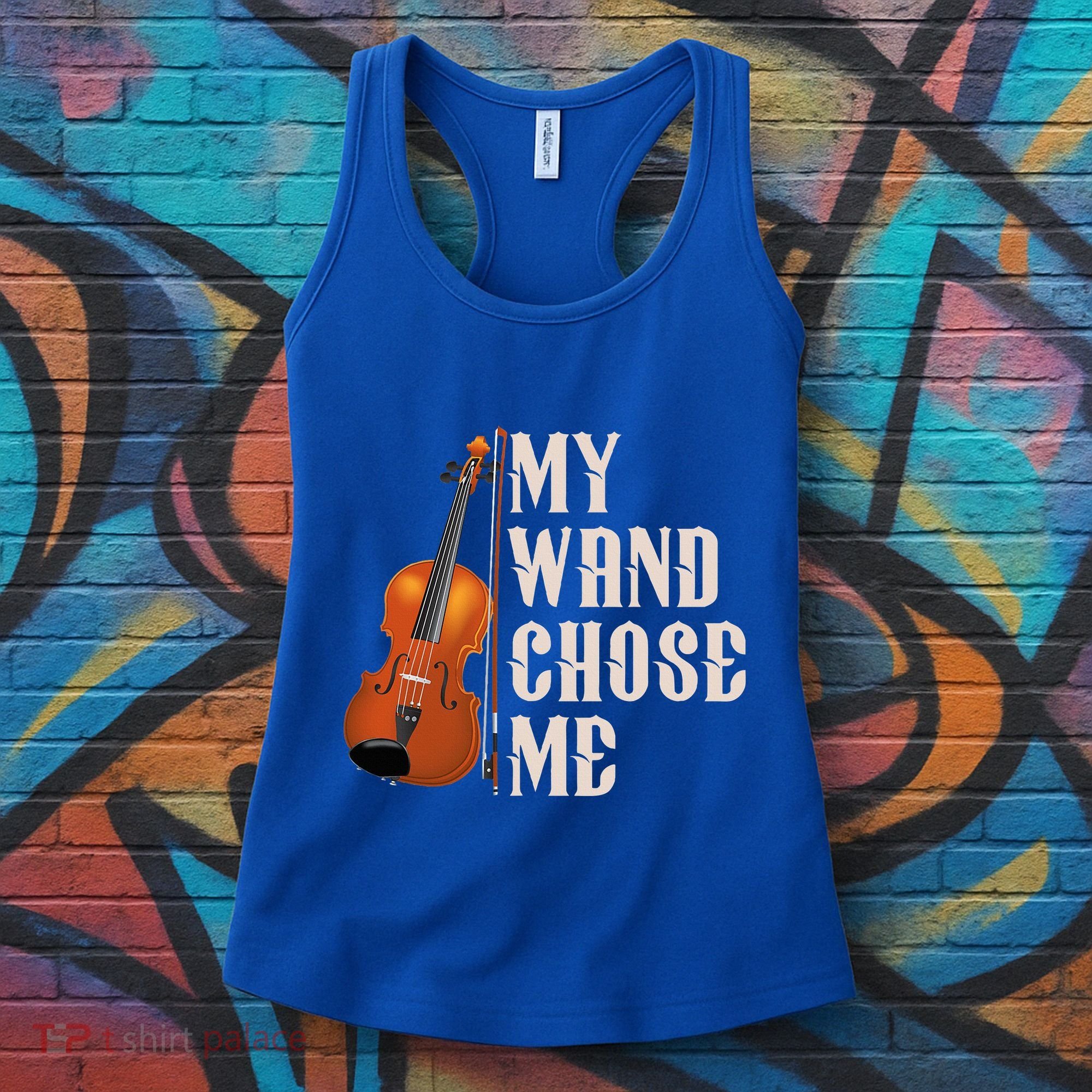 My Wand Chose Me Violin Musician Humor Women's Tank Top