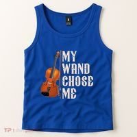 My Wand Chose Me Violin Musician Humor Tank Top thumb 2