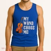 My Wand Chose Me Violin Musician Humor Tank Top thumb 3