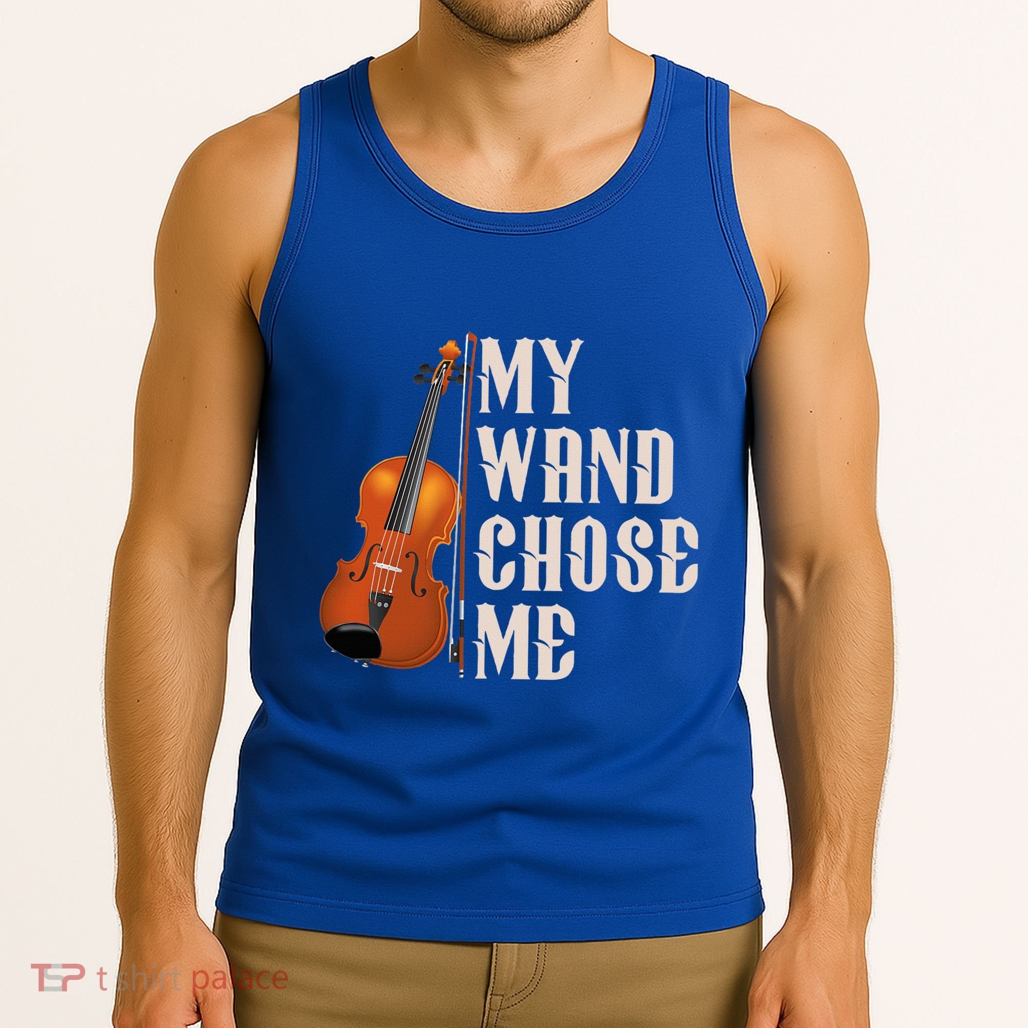 My Wand Chose Me Violin Musician Humor Tank Top