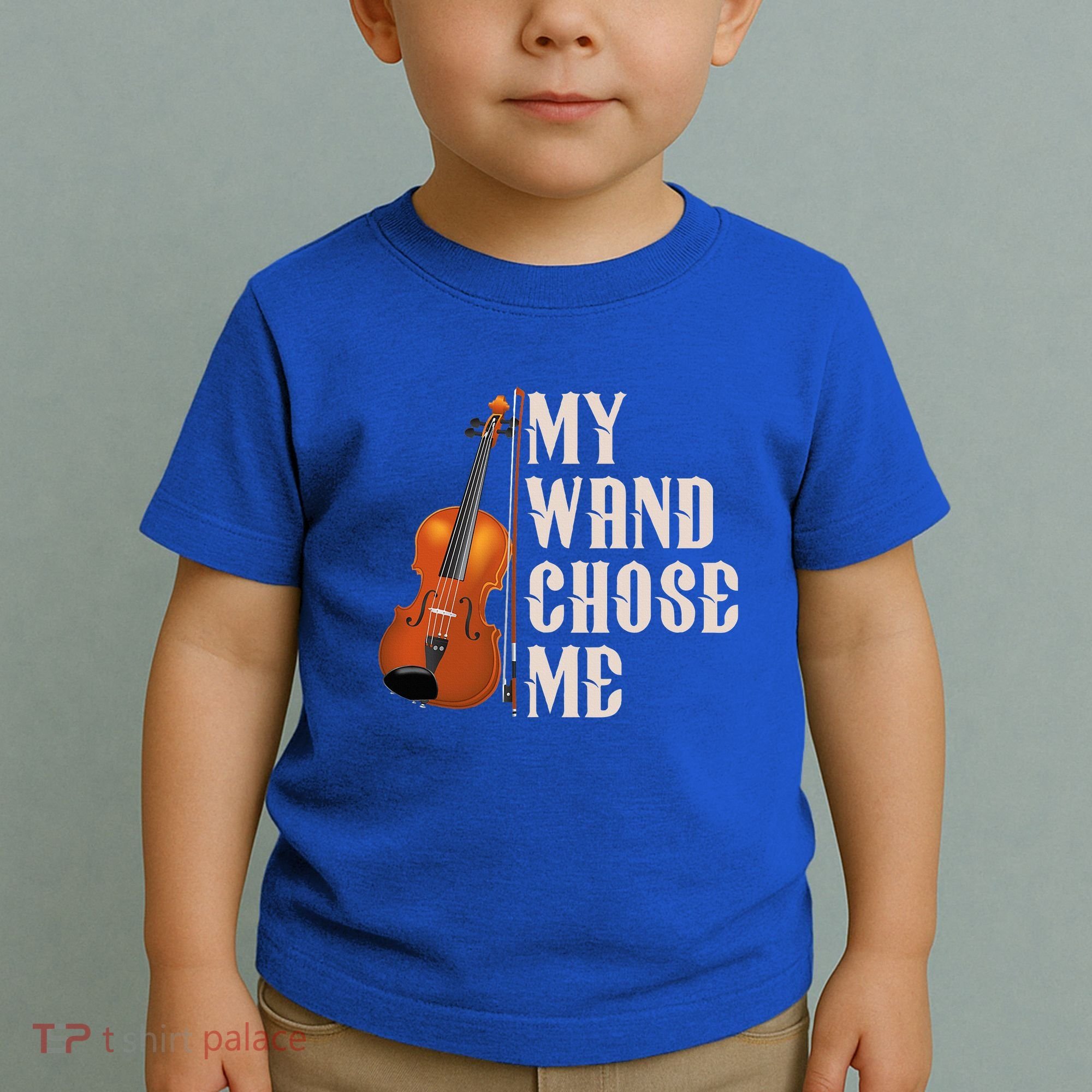 My Wand Chose Me Violin Musician Humor Toddler T-Shirt