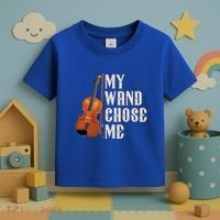 My Wand Chose Me Violin Musician Humor Toddler T-Shirt thumb 3