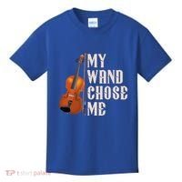 My Wand Chose Me Violin Musician Humor Kids T-Shirt thumb 0