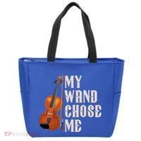 My Wand Chose Me Violin Musician Humor Tote Bag thumb 0