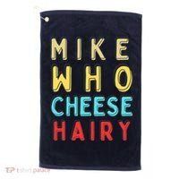 Mike Who Cheese Hairy Funny Humor Embarrassing Golf Towel thumb 0