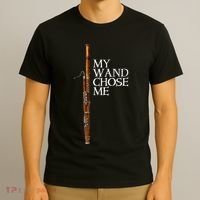 My Wand Chose Me Bassoon Player Funny Bassoon Humor T-Shirt thumb 3