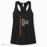 My Wand Chose Me Bassoon Player Funny Bassoon Humor Women's Tank Top thumb 0