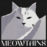Meowtains Winter Cat Art Snow Skiing On Cat Mountain Women's Hoodie thumb 2