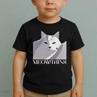 Meowtains Winter Cat Art Snow Skiing On Cat Mountain Toddler T-Shirt thumb 2