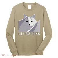 Meowtains Winter Cat Art Snow Skiing On Cat Mountain Long Sleeve Shirt thumb 0