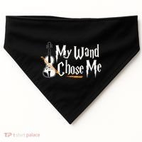 My Wand Chose Me Violin Player Violinist Music USA-Made Doggie Bandana thumb 0