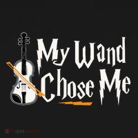 My Wand Chose Me Violin Player Violinist Music USA-Made Doggie Bandana thumb 2