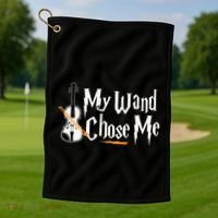 My Wand Chose Me Violin Player Violinist Music Golf Towel thumb 1