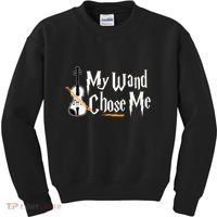 My Wand Chose Me Violin Player Violinist Music Kids Sweatshirt thumb 0