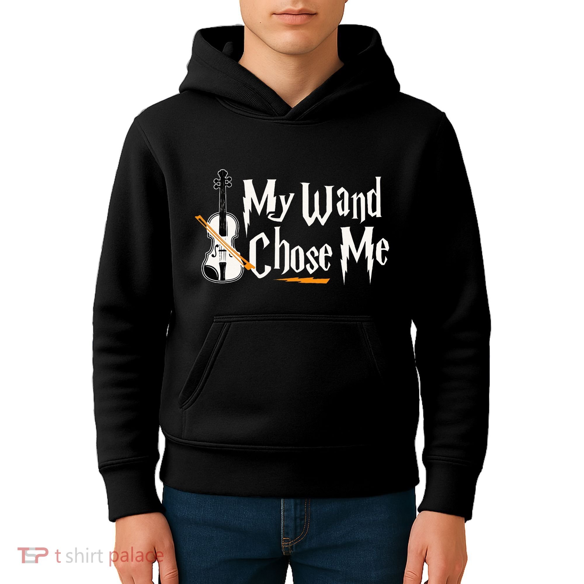 My Wand Chose Me Violin Player Violinist Music Kids Hoodie