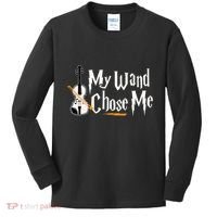 My Wand Chose Me Violin Player Violinist Music Kids Long Sleeve Shirt thumb 0