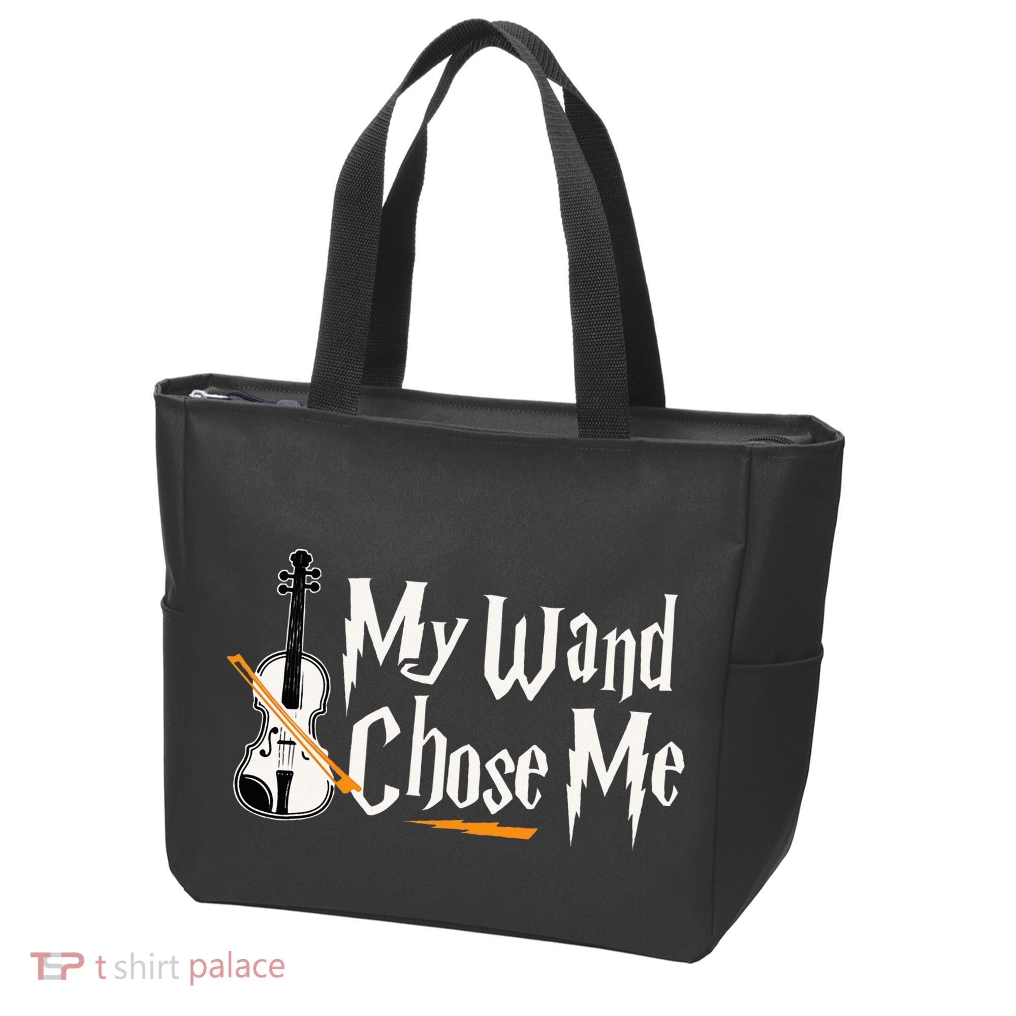 My Wand Chose Me Violin Player Violinist Music Tote Bag
