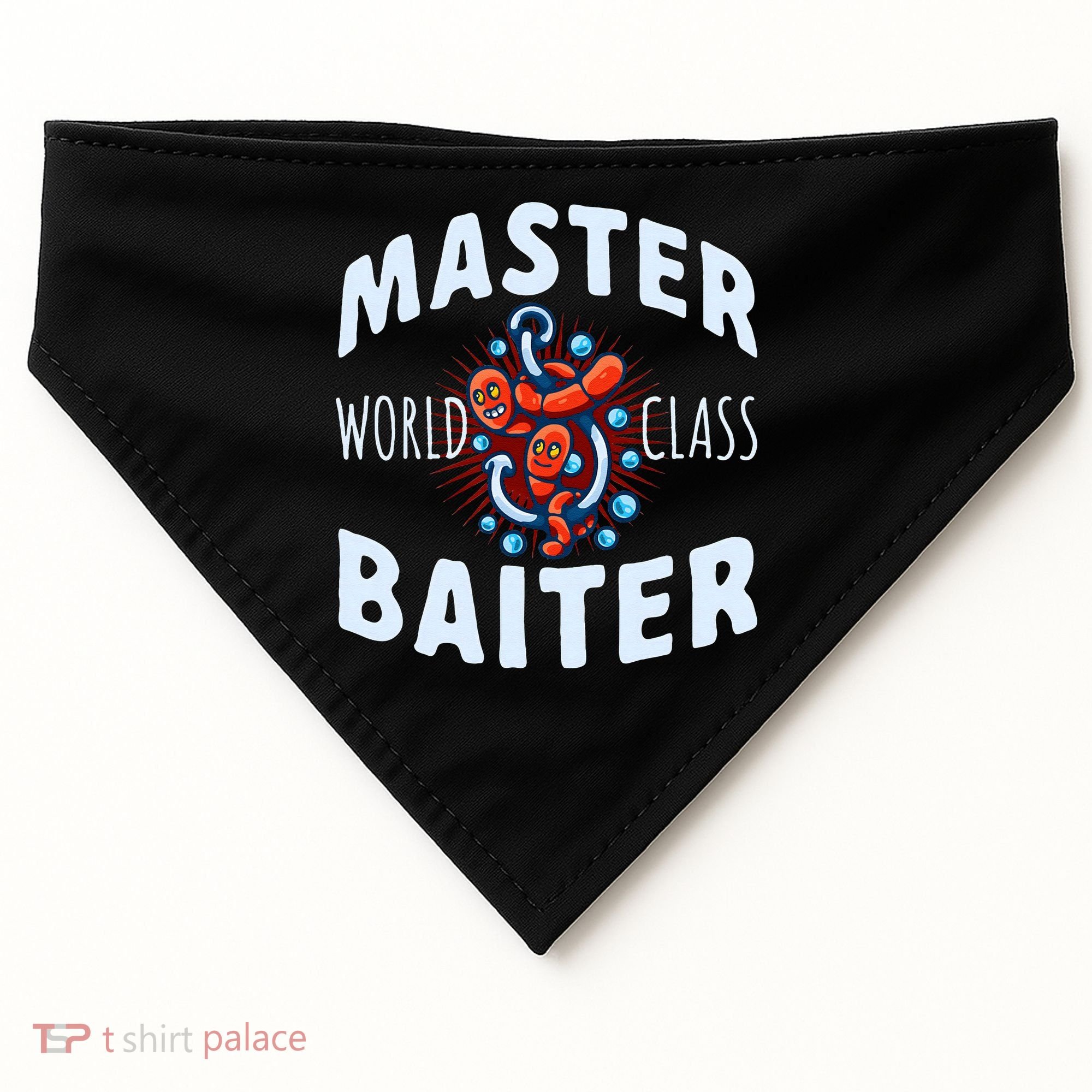 Master World Class Baiter Fishing Reel Fish USA-Made Doggie Bandana