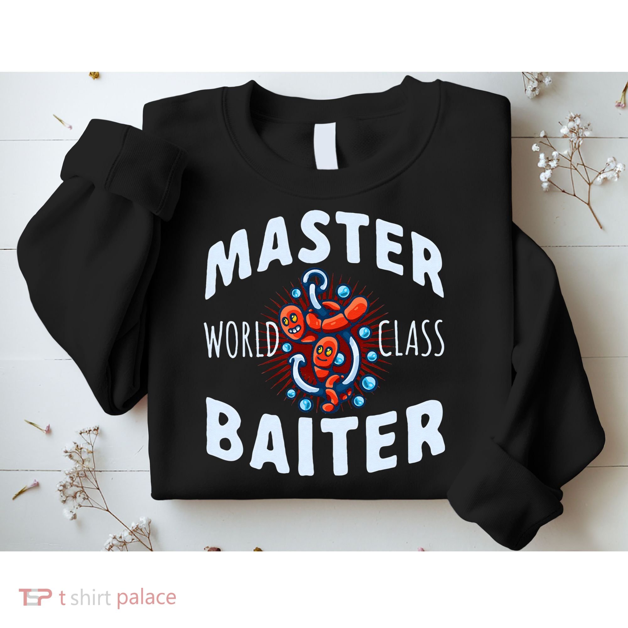 Master World Class Baiter Fishing Reel Fish Sweatshirt