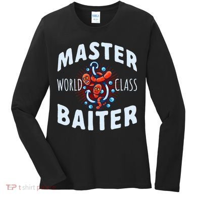 Master World Class Baiter Fishing Reel Fish Women's Long Sleeve Shirt
