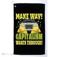 Make Way Capitalism Wants Through Golf Towel thumb 0