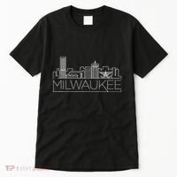 Milwaukee Wisconsin City Skyline Tall T-Shirt thumb 0