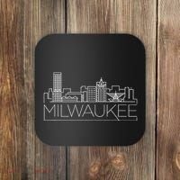 Milwaukee Wisconsin City Skyline Coaster thumb 0