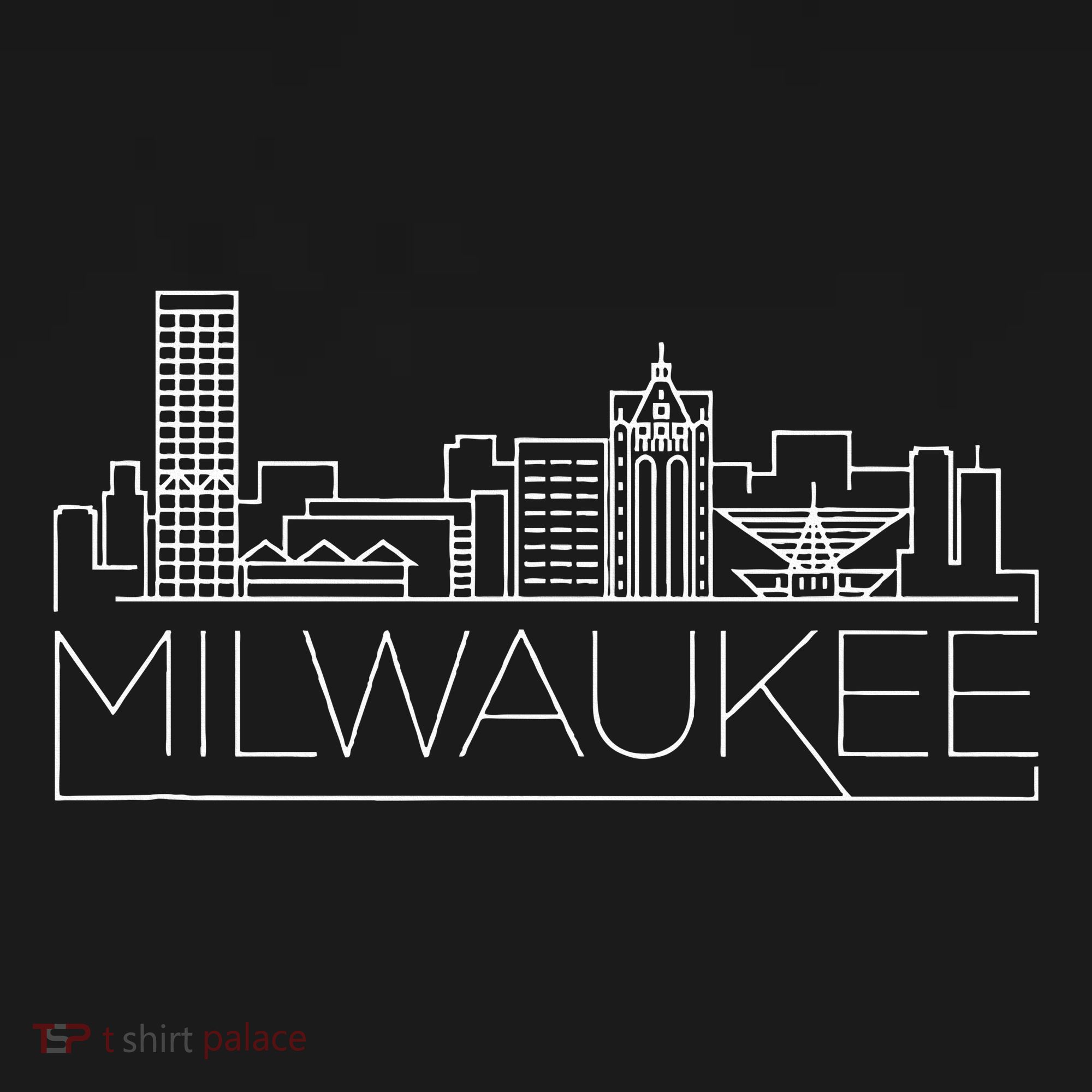 Milwaukee Wisconsin City Skyline Women's Hoodie
