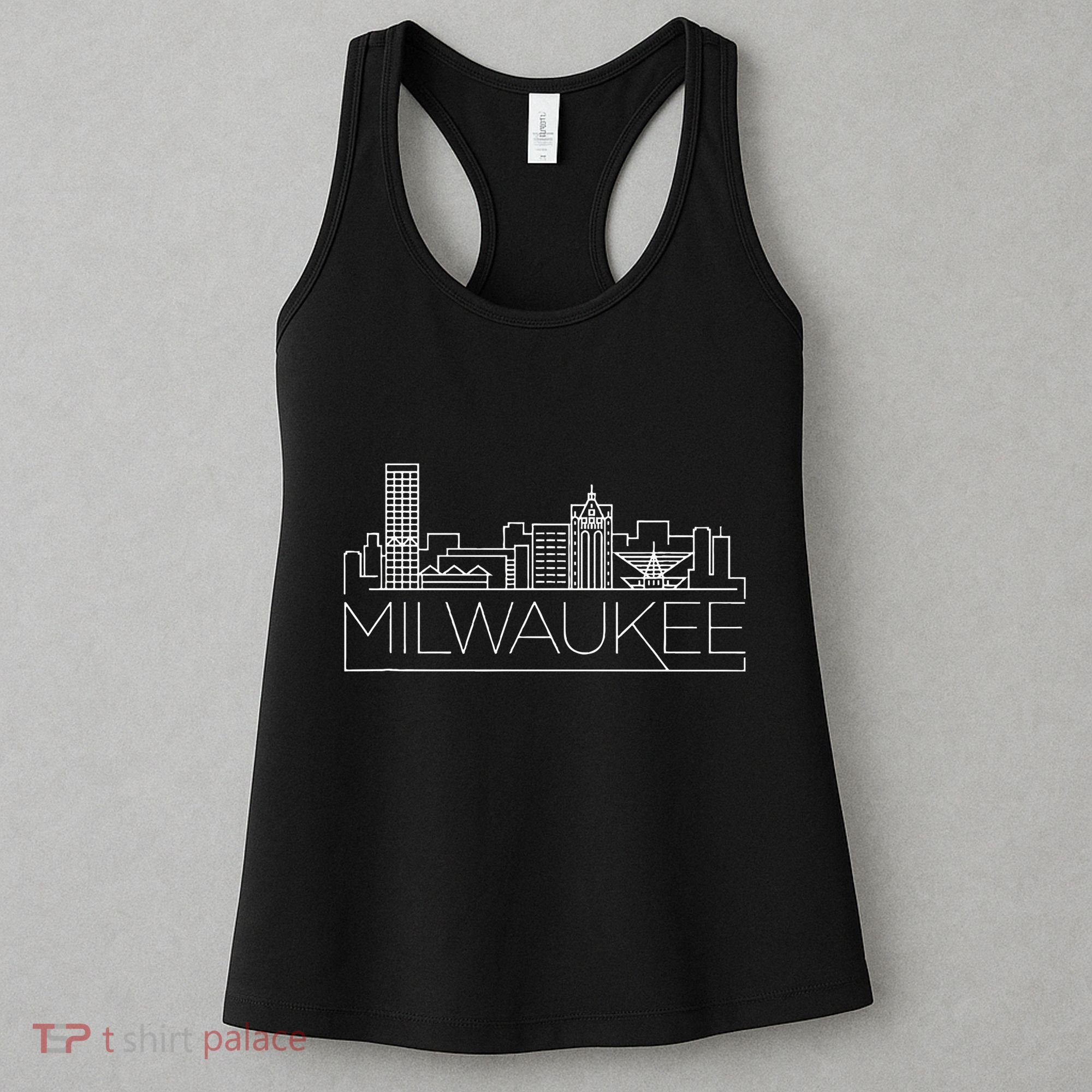 Milwaukee Wisconsin City Skyline Women's Tank Top