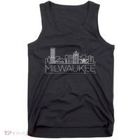 Milwaukee Wisconsin City Skyline Tank Top thumb 0