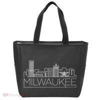 Milwaukee Wisconsin City Skyline Tote Bag thumb 0