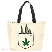 Marijuana Weed Cannabis Leaf Joint Tote Bag thumb 0
