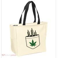 Marijuana Weed Cannabis Leaf Joint Tote Bag thumb 2