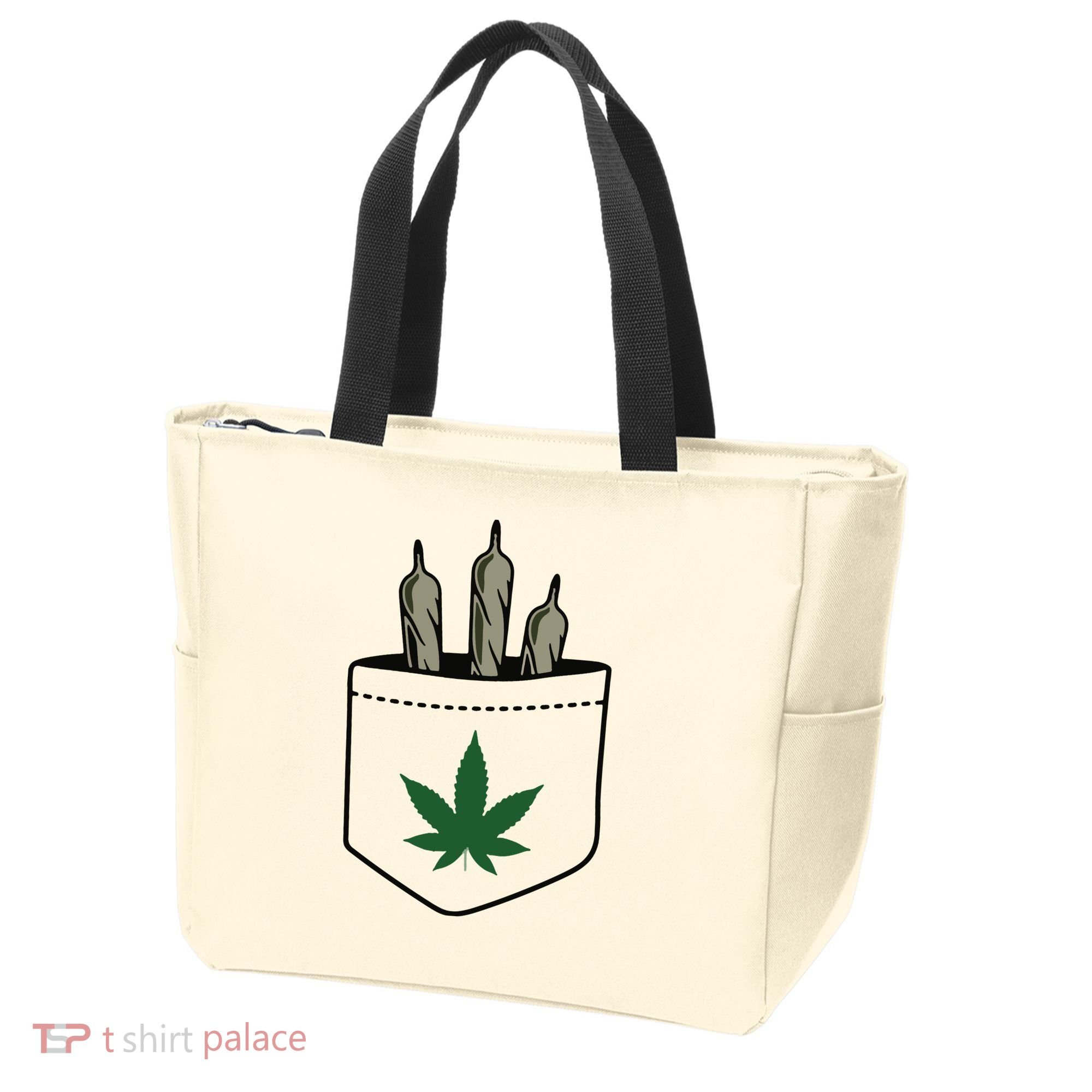 Marijuana Weed Cannabis Leaf Joint Tote Bag