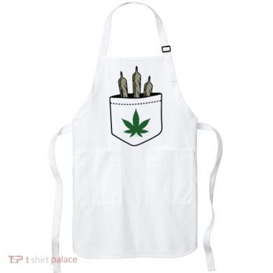 Marijuana Weed Cannabis Leaf Joint Apron