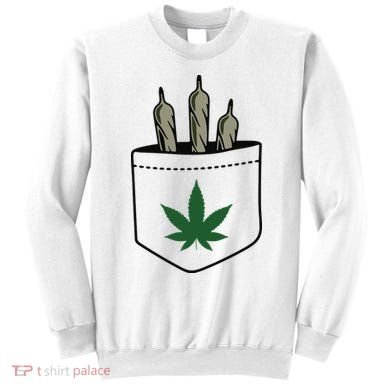 Marijuana Weed Cannabis Leaf Joint Sweatshirt